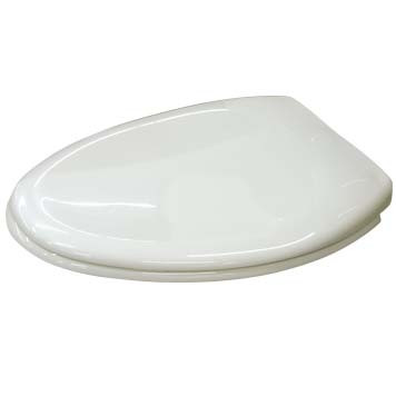 Elongated Front Toilet Seat in White