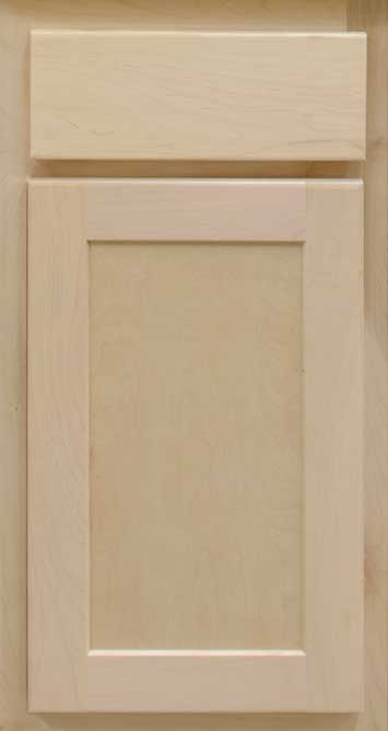 Unfinished Shaker Maple Cabinet Sample