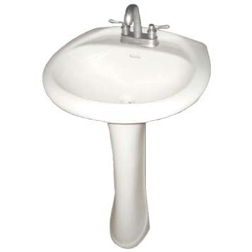 Vitreous China Pedestal Sink - Iris Base - 28010