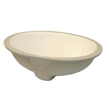 Vitreous China Sink Bowl - Aura 15 Inch Undermount in Biscuit - 30412
