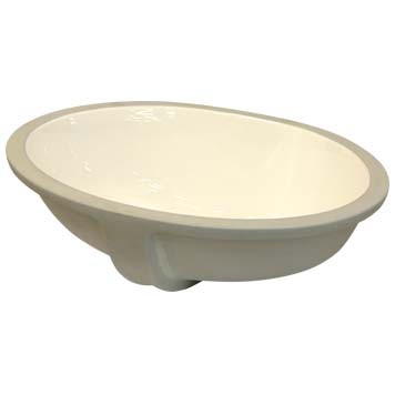 Vitreous China Sink Bowl - Aura 17 Inch Undermount in Biscuit - 30402