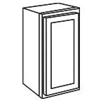 Wall Cabinet 18 by 36 Inch - Shaker Gray SGW1836 