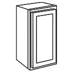 Wall Cabinet 9 by 42 Inch - Shaker Gray SGW0942 