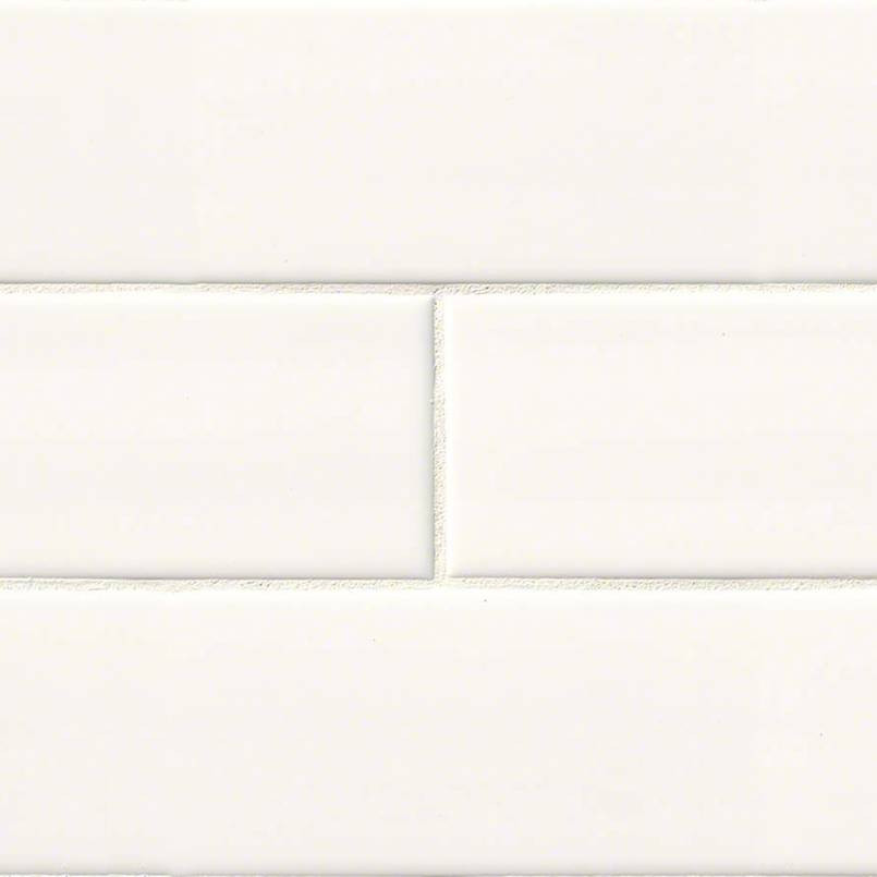 White Glossy 4x16 Subway Tile