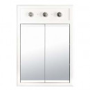 Medicine Cabinet with Lights - Glossy White