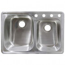 Stainless Steel 60/40 Double Bowl Sink