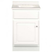 16 Inch Deep Vanity - Glossy White