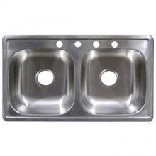 Stainless Steel Double Bowl Sink