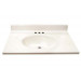 19" Cultured Marble Vanity Tops - Solid White