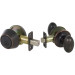 Bennett Series Lever-Style Door Handles - Edged Bronze Finish