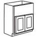 Apron Front Sink Base Cabinet - Unfinished Shaker Maple UNFAFSB36