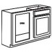 Base Blind Corner Cabinet - Shaker Espresso SEBBC39-42