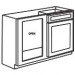 Base Blind Corner Cabinet - Shaker Gray SGBBC39-42