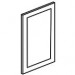 Decorative End Door for Base Cabinets - Shaker Gray SGEPB24D-SP