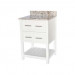 Contemporary Vanity 24 Inch - Sorento Style in White