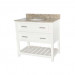 Contemporary Vanity 36 Inch - Sorento Style in White