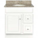 18 Inch Deep Vanity - Glossy White