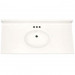 43" Single Bowl Cultured Marble Vanity Top - Solid White, 22" Depth