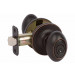 Entrance Door Knob - Carlyle Edged Bronze