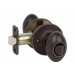 Locking Privacy Door Knob - Carlyle Edged Bronze