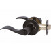 Locking Privacy Door Lever - Bennett Black