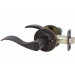 Locking Privacy Door Lever - Bennett Edged Bronze