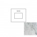 25x22 Carrara White Marble Vanity Top - Single Bowl