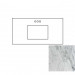 43x22 Carrara White Marble Vanity Top - Single Bowl