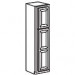 Pantry Cabinet 96 Inch - Antique White AWWP1896