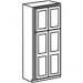 Wide Pantry Cabinet 96 Inch - Shaker Gray SGWP2496