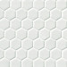 Whisper White 8mm Hexagon Tile