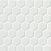 Whisper White 8mm Hexagon Tile