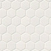 Glossy White 2x2 Hexagon Mosaic Tile
