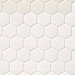 Matte White 2x2 Hexagon Mosaic Tile