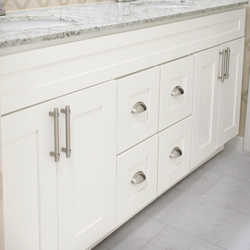 Shaker White Bathroom Vanity Image