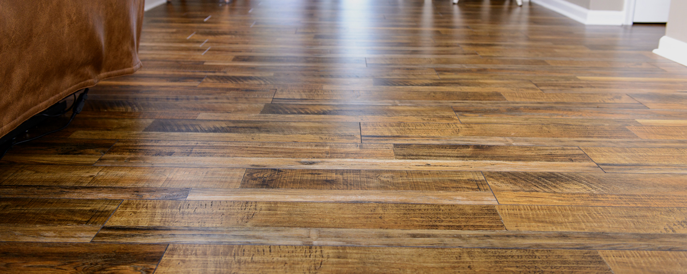 Laminate Plank Flooring in A Living Room