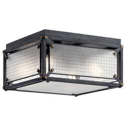 Steel Flush Mount Ceiling Light