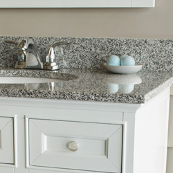 Mission White Granite Vanity Top Image