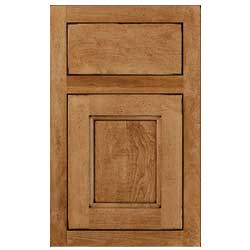 Henlow Square Inset - Ginger Java - Wellborn Cabinet Sample
