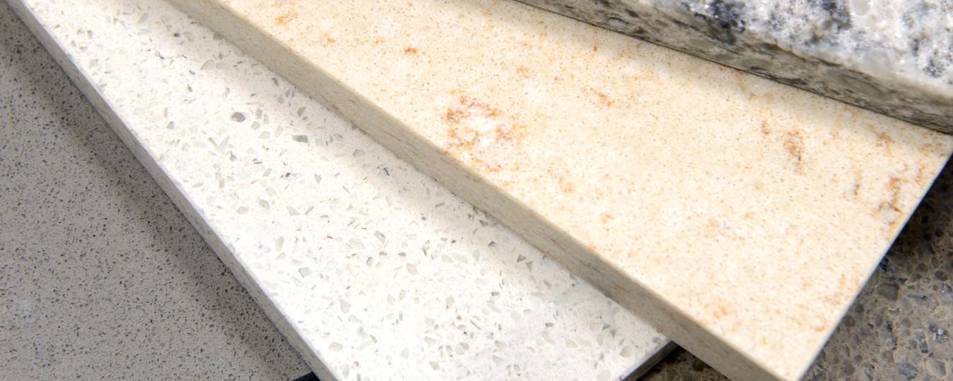 Several Kitchen Countertop Samples Shown Together