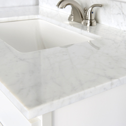 Carrara White Marble Vanity Top Image