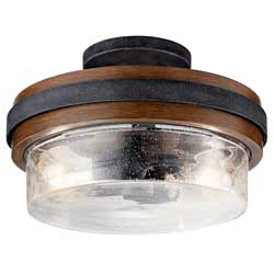 Grand Bank Semi Flush Mount Ceiling Light