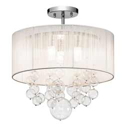 Imbuia Semi Flush Mount Ceiling Light