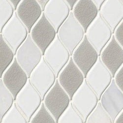 Cresta Blanco Leaf Mosaic Tile