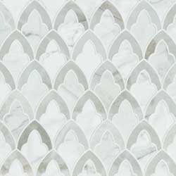 Marquesa Floret Glazed Ceramic Tile