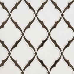 Victorian Light Arabesque Ceramic Tile