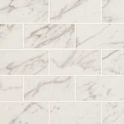 Pietra Carrara Porcelain Polished 2x4 Subway Mosaic Tile